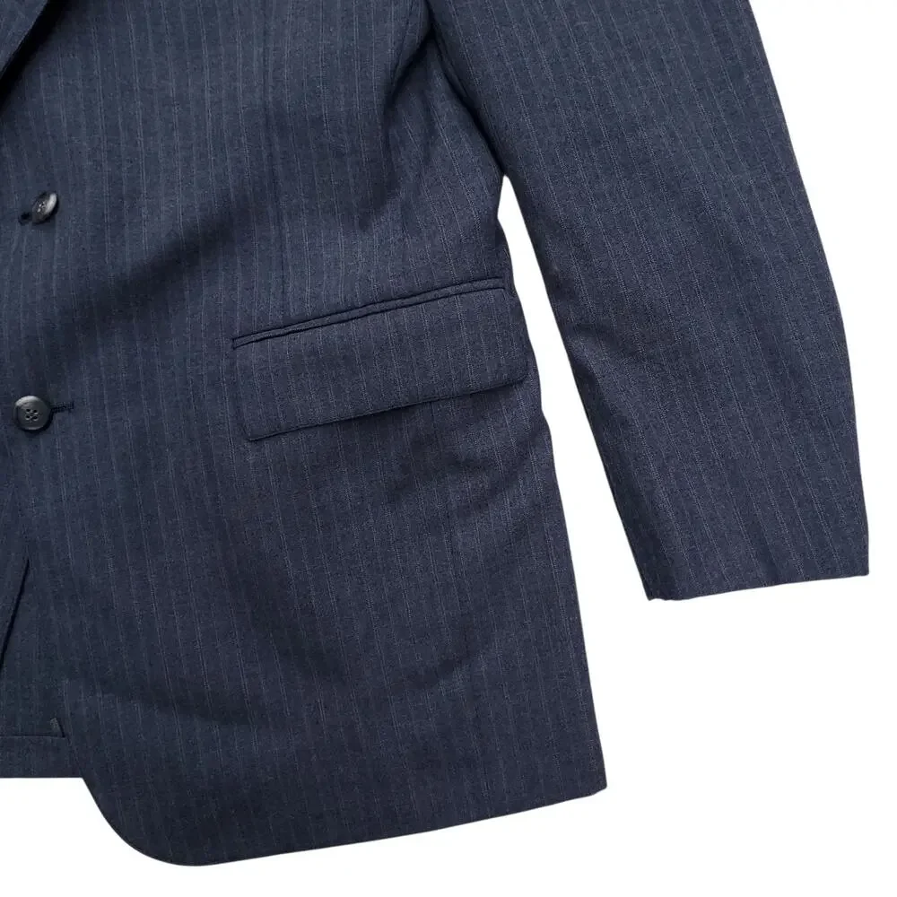 Vintage Cricketeer Gray Pinstripe Blazer Half Lined Jacket Sport Coat  44